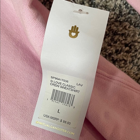 Spiritual Gangster Pink Graphic Crewneck NWT - Picture 6 of 6